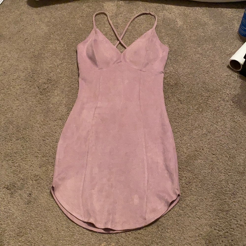 Lavender mini dress